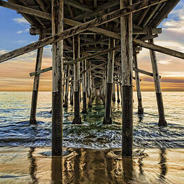 Sunset Pilings by Kelley King