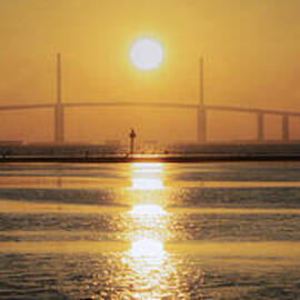 Sunshine Skyway Bridge Sunrise by Steven Sparks