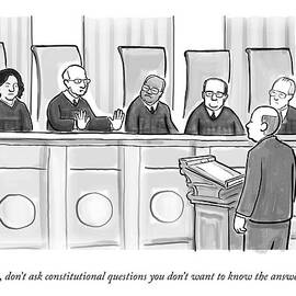 Supreme Court Justices Say To A Man Approaching by Paul Noth