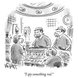 Surgeons Operate On A Patient by Christopher Weyant