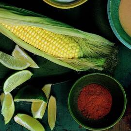 Sweetcorn And Limes by Romulo Yanes