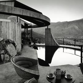 Swimming Pool On Patio by Leland Y. Lee