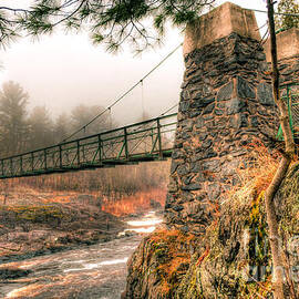 Swinging Bridge Before The Storm by Duluth To Door County Photography