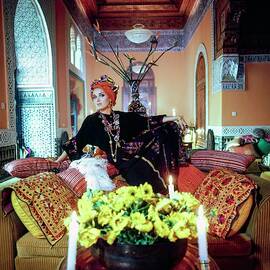 Talitha Getty Wearing A Turban by Patrick Lichfield