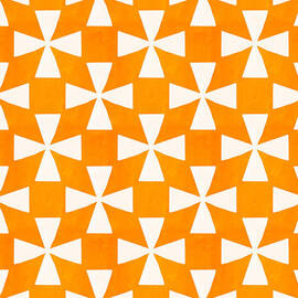 Tangerine Twirl by Linda Woods