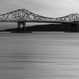 Tappan Zee Bridge Sunset BW by Susan Candelario