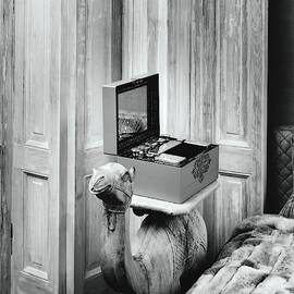 Teakwood Camel With Makeup Case In Mrs Dunquettes by Shirley C. Burden