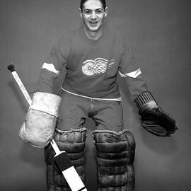 Terry Sawchuk Portrait Poster by Gianfranco Weiss