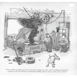 That Metallic Grinding Means Her Throwout by George Booth