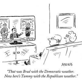 That Was Brad With The Democratic Weather. Now by David Sipress