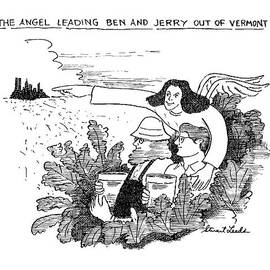 The Angel Leading Ben And Jerry Out Of Vermont by Stuart Leeds