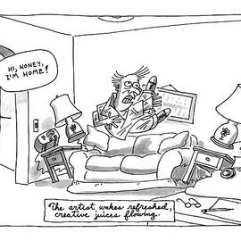 The Artist Wakes Refreshed by Jack Ziegler