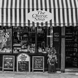 The Cheese Shop in black and white by Georgia Clare