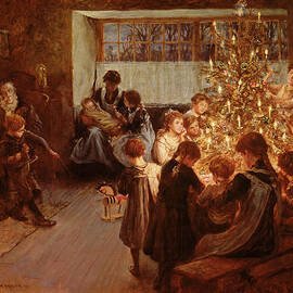 The Christmas Tree by Albert Chevallier Tayler