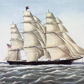 The Clipper Ship Flying Cloud by Currier and Ives