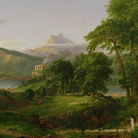 The Course of Empire   The Arcadian or Pastoral State by Thomas Cole