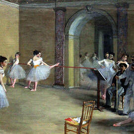 The Dance Foyer at the Opera on the rue Le Peletier by Georgia Clare