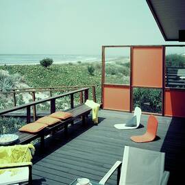 The Deck Of A Beach House by George De Gennaro