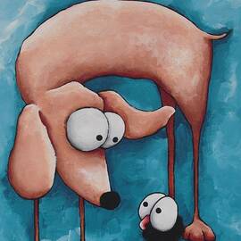 The dog and the crow by Lucia Stewart