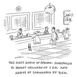 The First Robin Of Spring: Scheduled To Depart by Michael Maslin