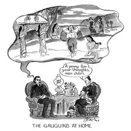 The Gauguins At Home by Edward Frascino