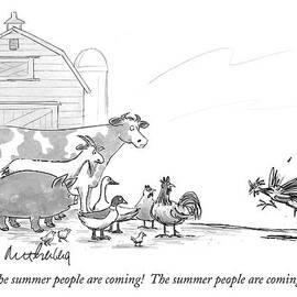 The Summer People Are Coming!  The Summer People by Mort Gerberg