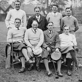 The US Walker Cup Golf Team by Keystone Press Agency Ltd