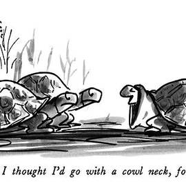 This Year I Thought I'd Go With A Cowl Neck by Frank Modell