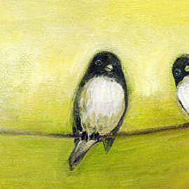 Three Birds on a Wire No 2 by Jennifer Lommers