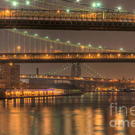 Three New York Bridges by Clarence Holmes