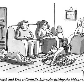 Three People Are Sitting In A Living Room by Zachary Kanin