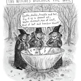Three Witches Stir A Large Wok by Roz Chast