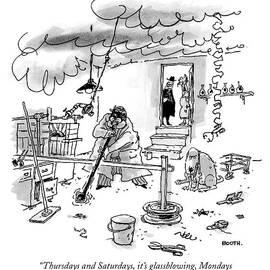 Thursdays And Saturdays by George Booth