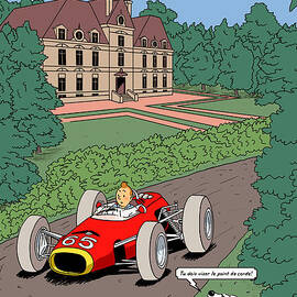Tintin Grand Prix de Moulinsart 1965  by Georgia Clare