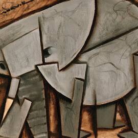  Tommervik Abstract Elephant Art Print by TOMMERVIK