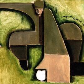 Tommervik Abstract Golf Putter Art Print by Tommervik