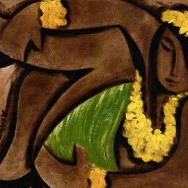 Tommervik Abstract Hula Girl Art Print by Tommervik