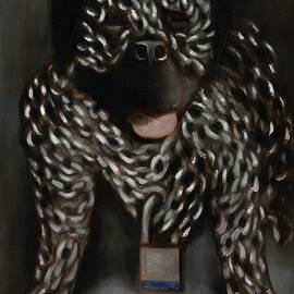 Dog Chain Painting by Tommervik