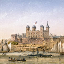 Tower Of London, 1862 by Achille-Louis Martinet