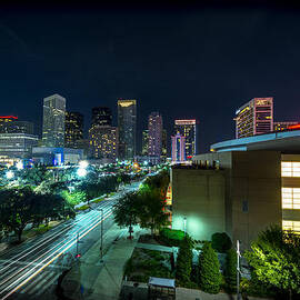 Toyota Center and Downtown Houston by David Morefield