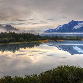 Train Ride along the Scenic Seward Highway - Alaska by Bruce Friedman