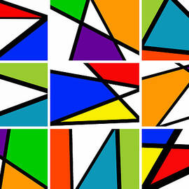 Triangularism Enneaptych I by Richard Reeve