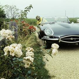 Truman Capote In His Car by Horst P. Horst