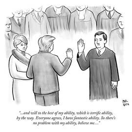 Trump Being Sworn Into Office by Paul Noth