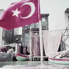 Turkish Flag On A Boat by Horst P. Horst