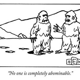 Two Abominable Snowmen Talk To Each Other by Bruce Eric Kaplan