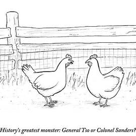 Two Chickens Discuss History by Paul Noth