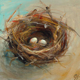 Two Egg Nest by Cari Humphry