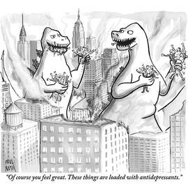 Two Godzillas Talk To Each Other by Paul Noth