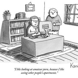 Two Guys Look At A Computer by Zachary Kanin